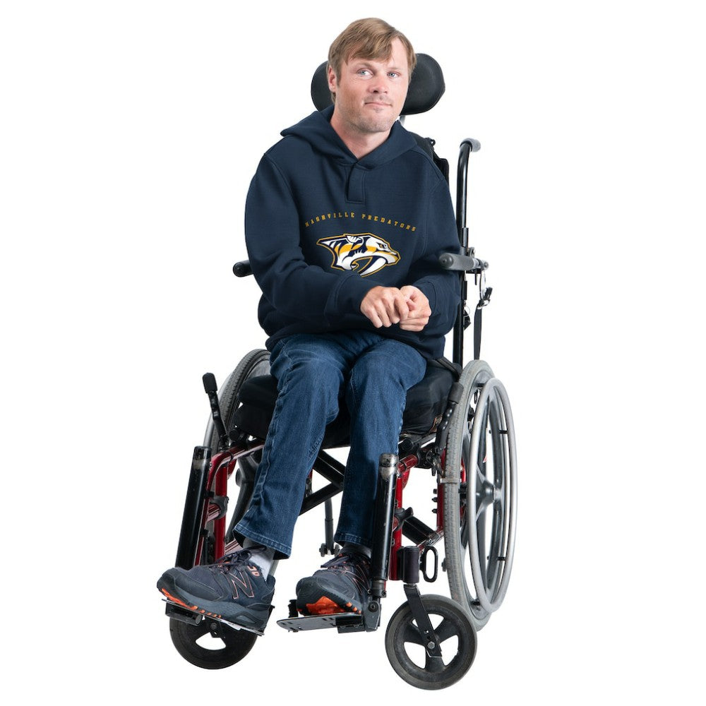 Nashville Predators G-III Sports by Carl Banks Adaptive Classic Team Arc Fleece Hoodie - Navy Hoodies