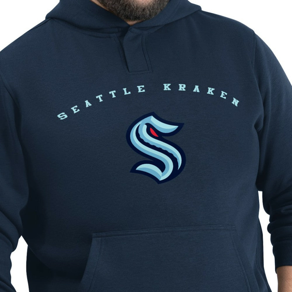 Seattle Kraken G-III Sports by Carl Banks Adaptive Classic Team Arc Fleece Hoodie - Deep Sea Blue Hoodies
