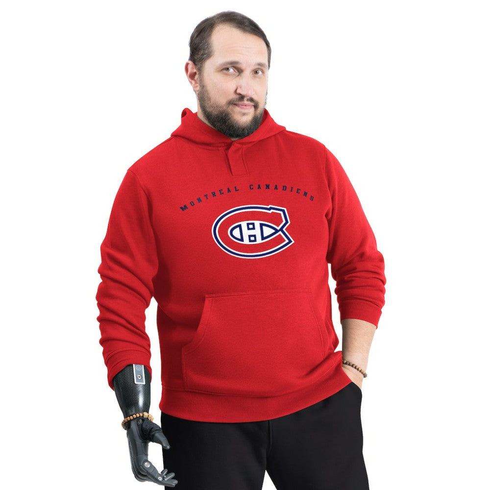 Montreal Canadiens G-III Sports by Carl Banks Adaptive Classic Team Arc Fleece Hoodie - Red Hoodies