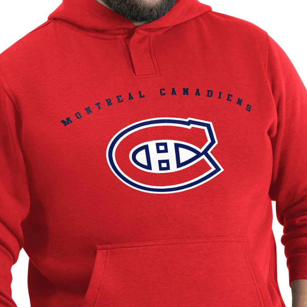Montreal Canadiens G-III Sports by Carl Banks Adaptive Classic Team Arc Fleece Hoodie - Red Hoodies