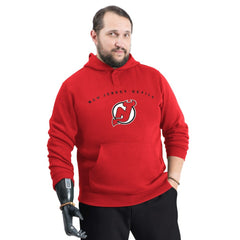New Jersey Devils G-III Sports by Carl Banks Adaptive Classic Team Arc Fleece Hoodie - Red Jerseys