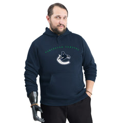 Vancouver Canucks G-III Sports by Carl Banks Adaptive Classic Team Arc Fleece Hoodie - Navy Hoodies