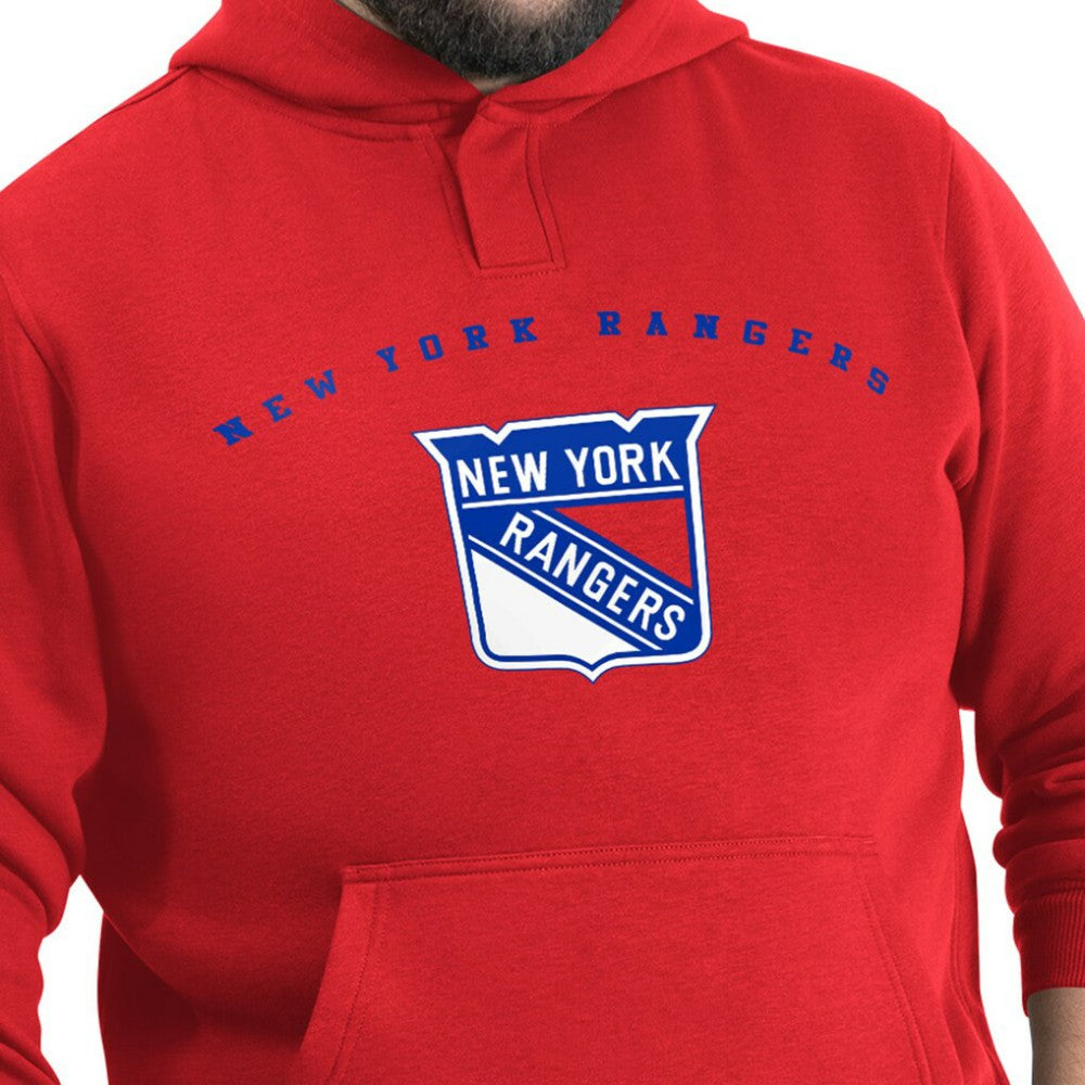 New York Rangers G-III Sports by Carl Banks Adaptive Classic Team Arc Fleece Hoodie - Red Hoodies