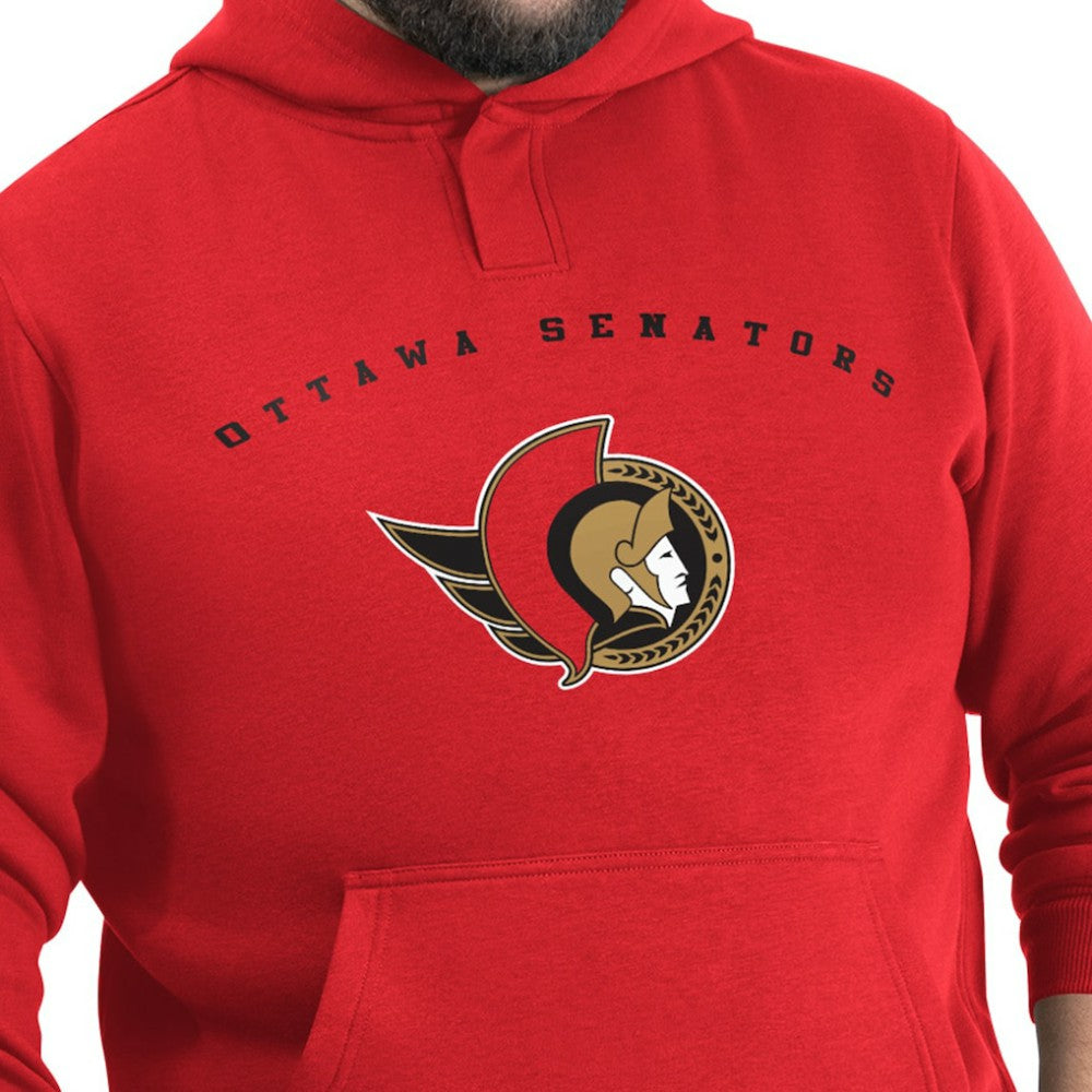 Ottawa Senators G-III Sports by Carl Banks Adaptive Classic Team Arc Fleece Hoodie - Red Hoodies