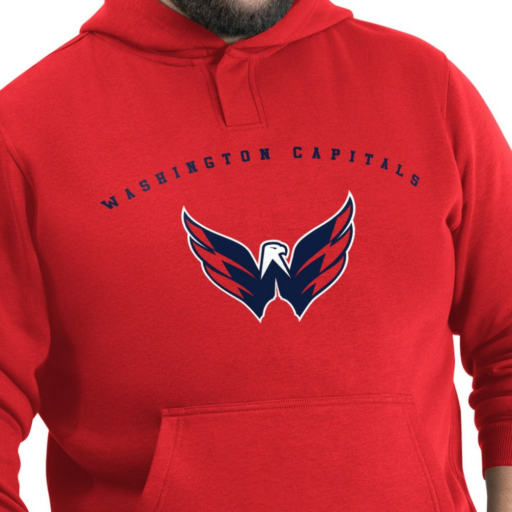 Washington Capitals G-III Sports by Carl Banks Adaptive Classic Team Arc Fleece Hoodie - Red Hoodies