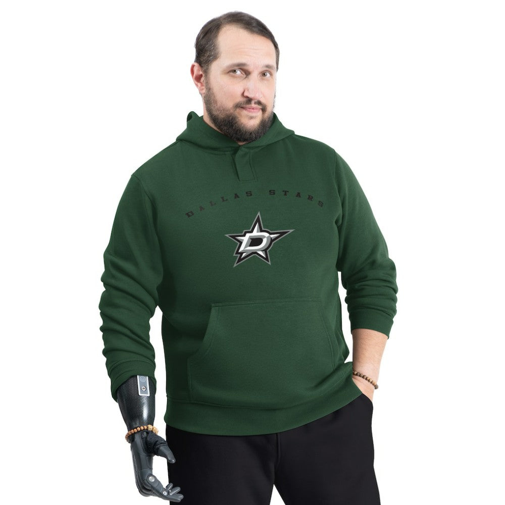 Dallas Stars G-III Sports by Carl Banks Adaptive Classic Team Arc Fleece Hoodie - Kelly Green Hoodies