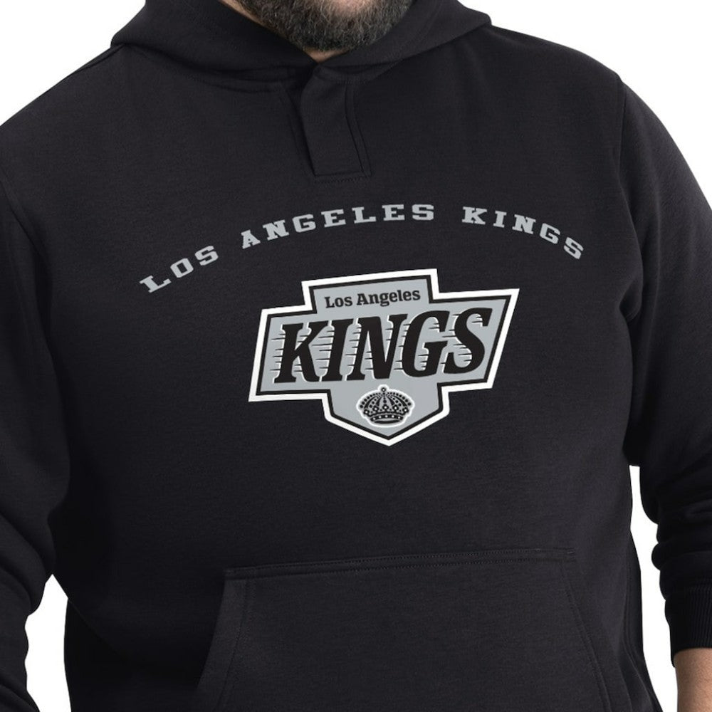 Los Angeles Kings G-III Sports by Carl Banks Adaptive Classic Team Arc Fleece Hoodie - Black Hoodies