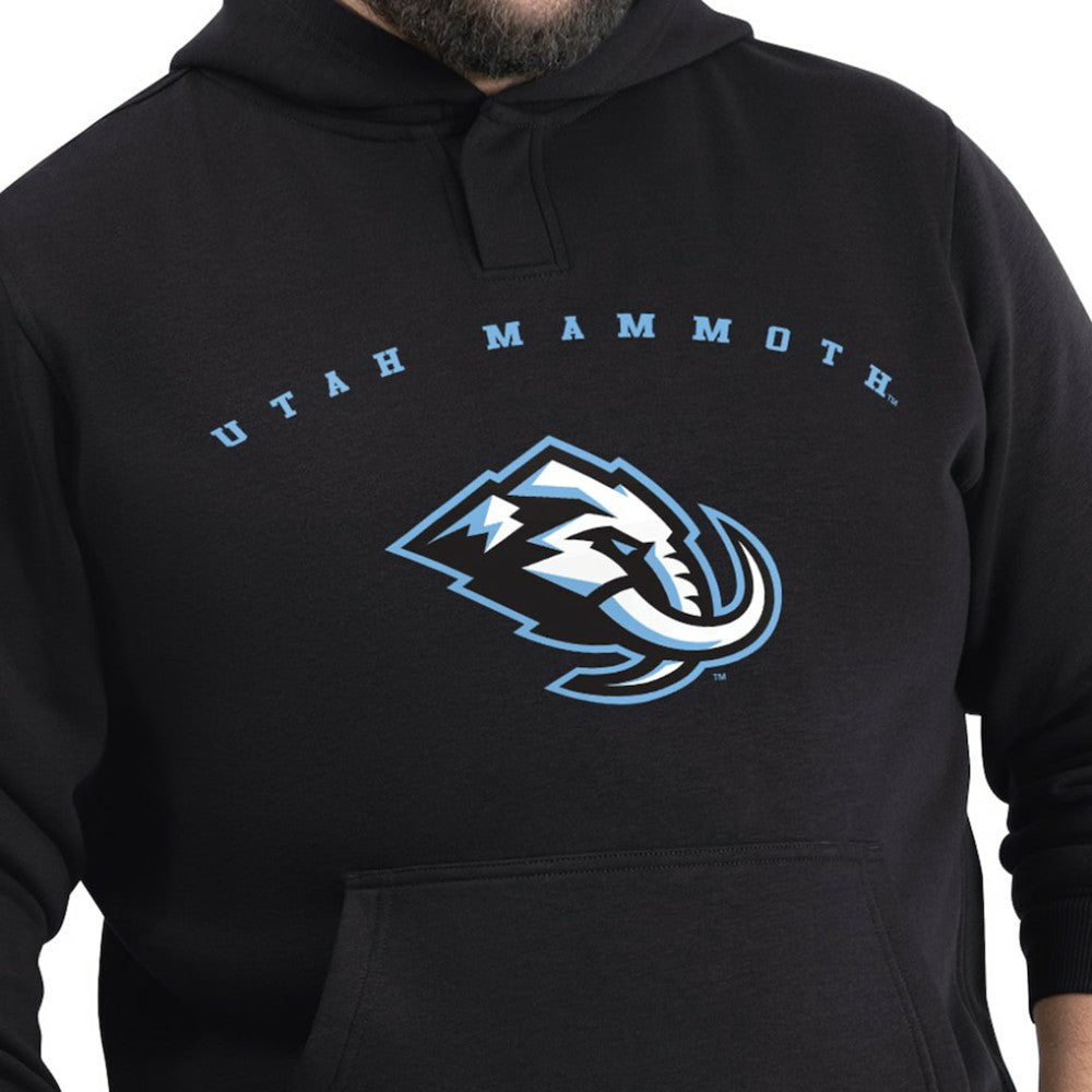 Utah Mammoth G-III Sports by Carl Banks Adaptive Classic Team Arc Fleece Hoodie - Black Hoodies
