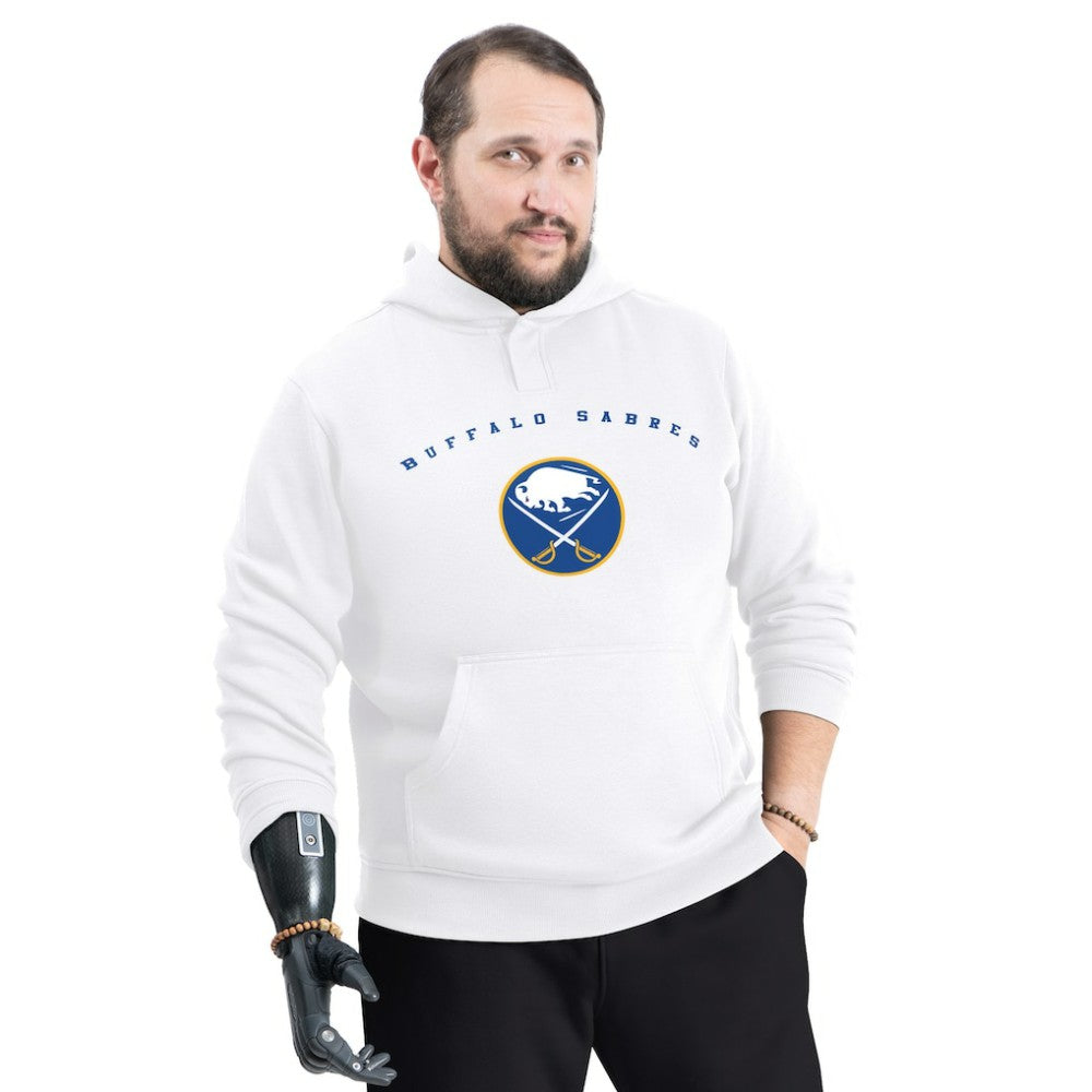 Buffalo Sabres G-III Sports by Carl Banks Adaptive Classic Team Arc Fleece Hoodie - White Hoodies