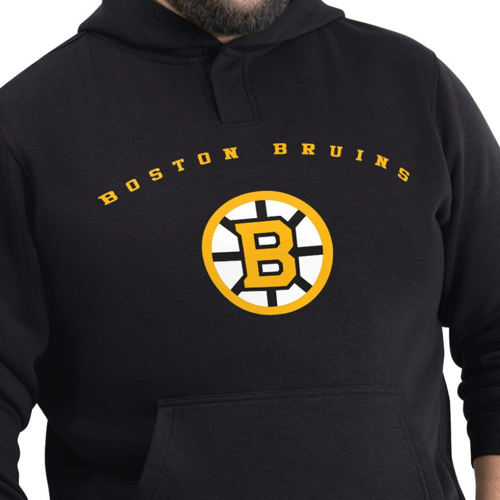Boston Bruins G-III Sports by Carl Banks Adaptive Classic Team Arc Fleece Hoodie - Black Hoodies