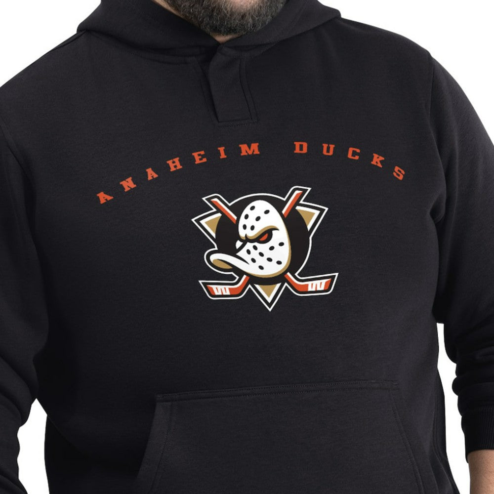 Anaheim Ducks G-III Sports by Carl Banks Adaptive Classic Team Arc Fleece Hoodie - Black Hoodies