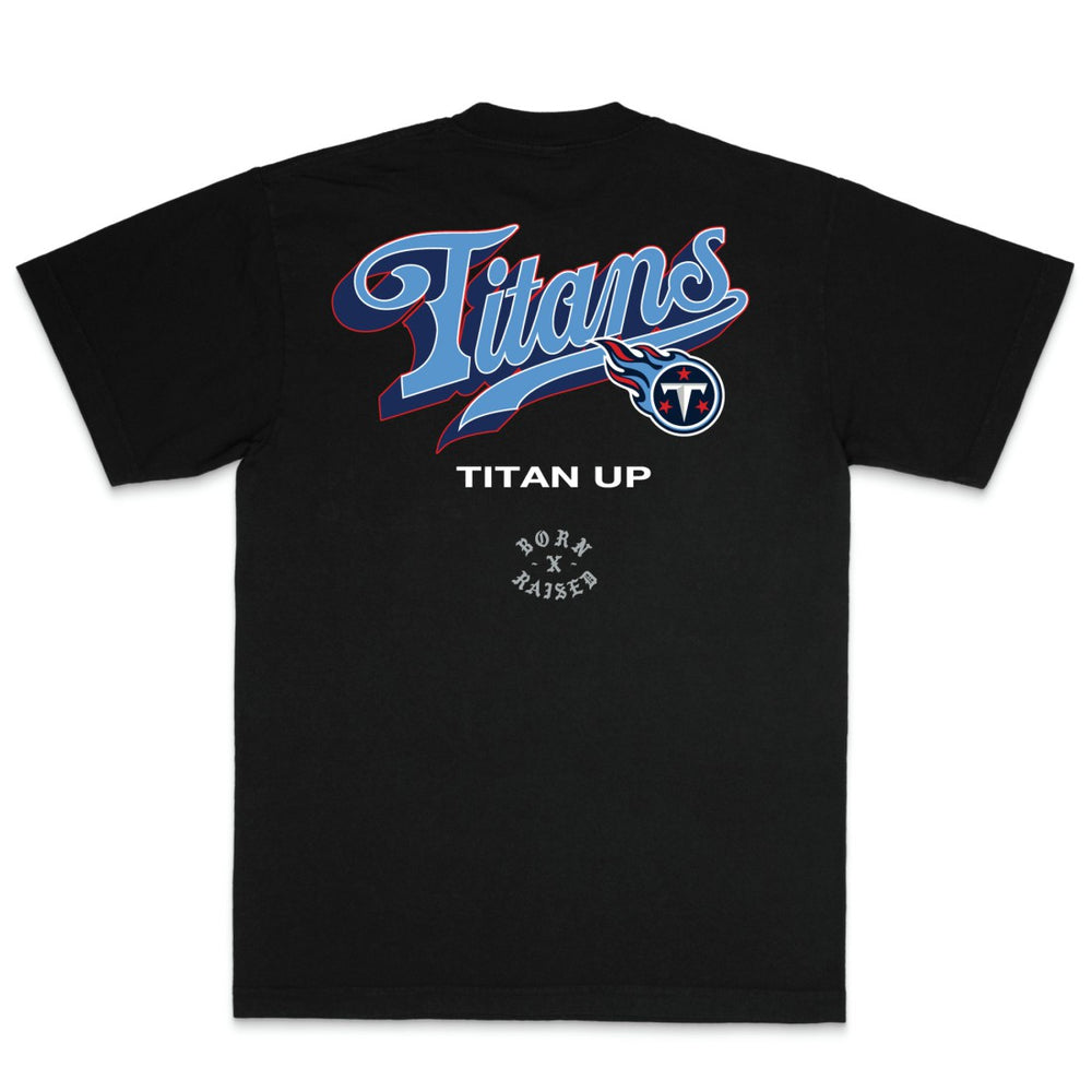 Tennessee Titans Born x Raised Unisex Pro Script T-Shirt - Black discount