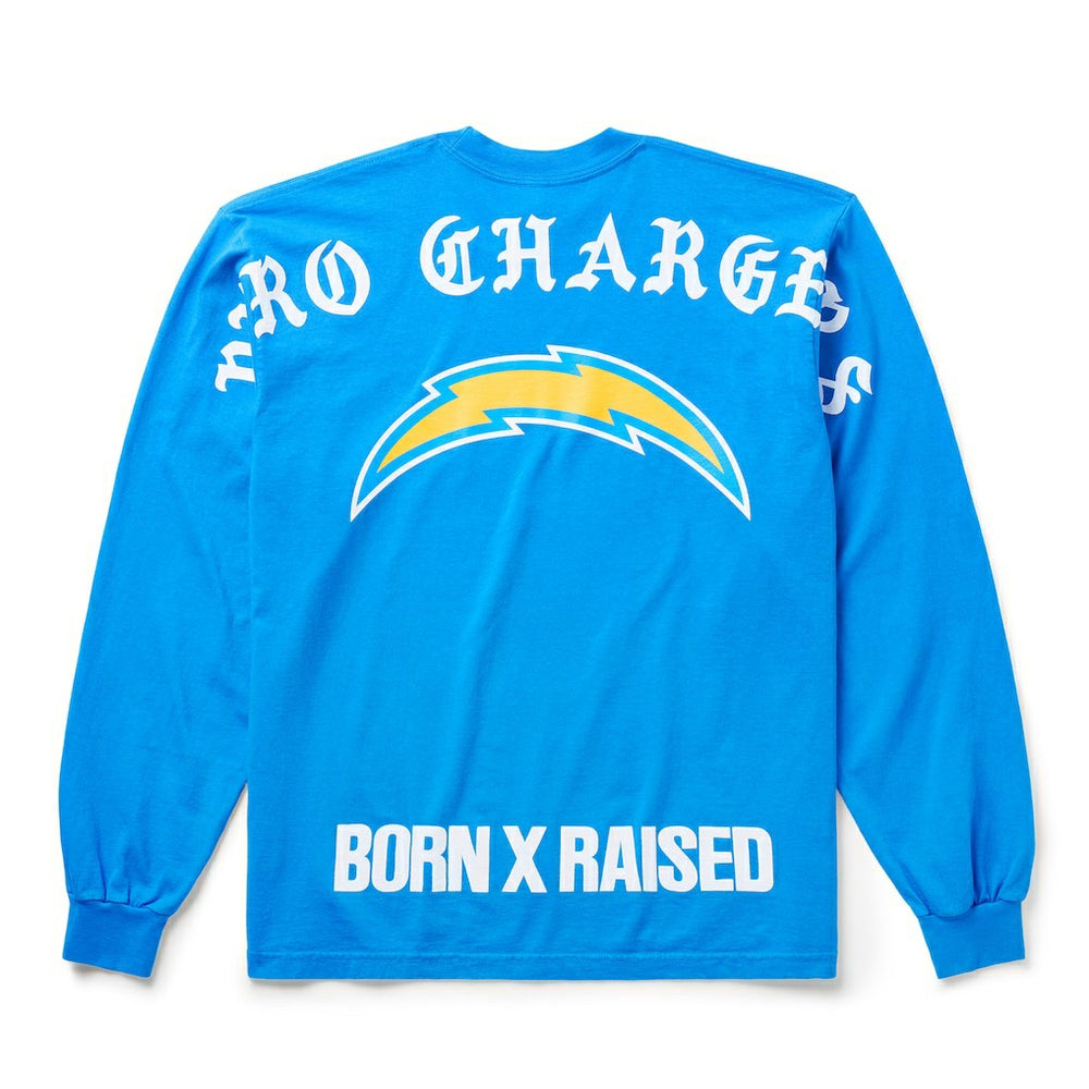 Los Angeles Chargers Born x Raised Unisex Long Sleeve Local T-Shirt - Powder Blue cheap