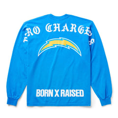 Los Angeles Chargers Born x Raised Unisex Long Sleeve Local T-Shirt - Powder Blue cheap