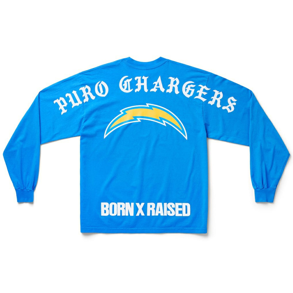 Los Angeles Chargers Born x Raised Unisex Long Sleeve Local T-Shirt - Powder Blue cheap