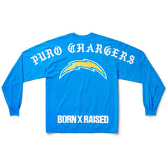 Los Angeles Chargers Born x Raised Unisex Long Sleeve Local T-Shirt - Powder Blue cheap