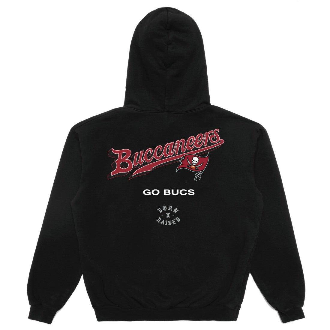 Tampa Bay Buccaneers Born x Raised Unisex Pro Script Hoodie - Black discount