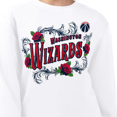 Washington Wizards G-III 4Her by Carl Banks Women's Roses Fleece Tri-Blend Sweatshirt - White online