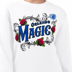 Orlando Magic G-III 4Her by Carl Banks Women's Roses Fleece Tri-Blend Sweatshirt - White outlet