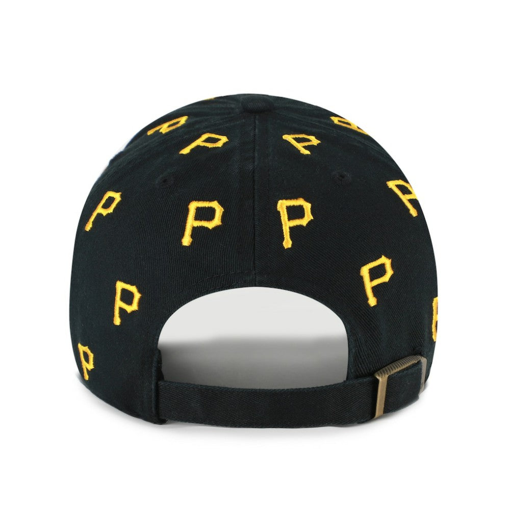 Pittsburgh Pirates Women's Confetti Clean Up Adjustable Hat Black
