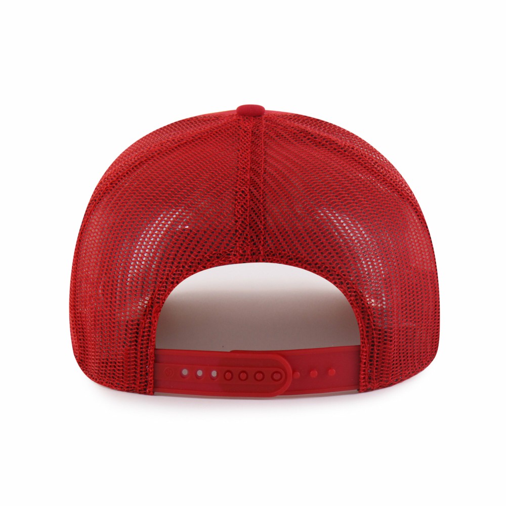 Los Angeles Angels Pitstop Trucker Adjustable Hat Red
