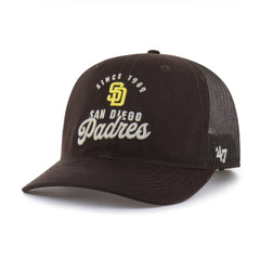 San Diego Padres Pitstop Trucker Adjustable Hat Brown