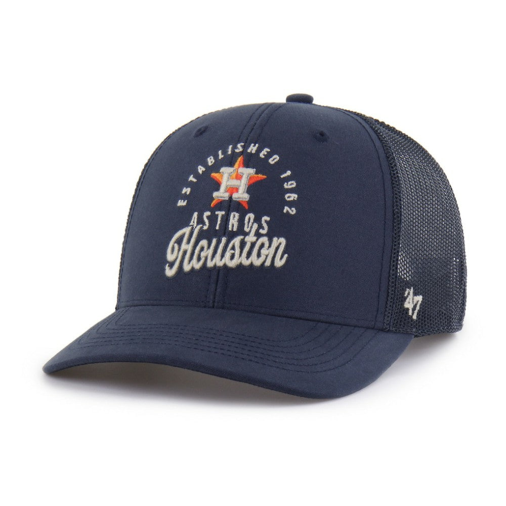 Houston Astros Pitstop Trucker Adjustable Hat Navy