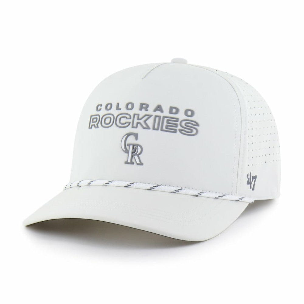 Colorado Rockies Forward Vault Hitch Adjustable Hat White