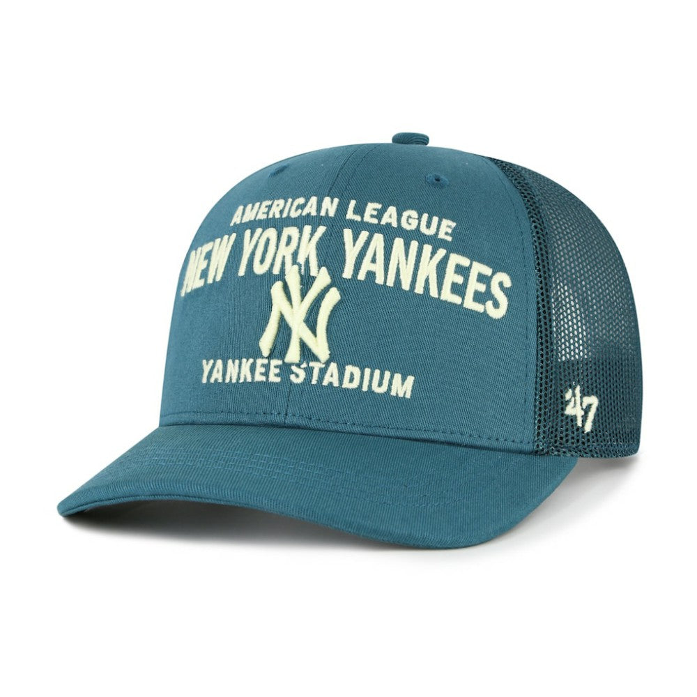 New York Yankees Contemporary Hitch Adjustable Trucker Hat Teal