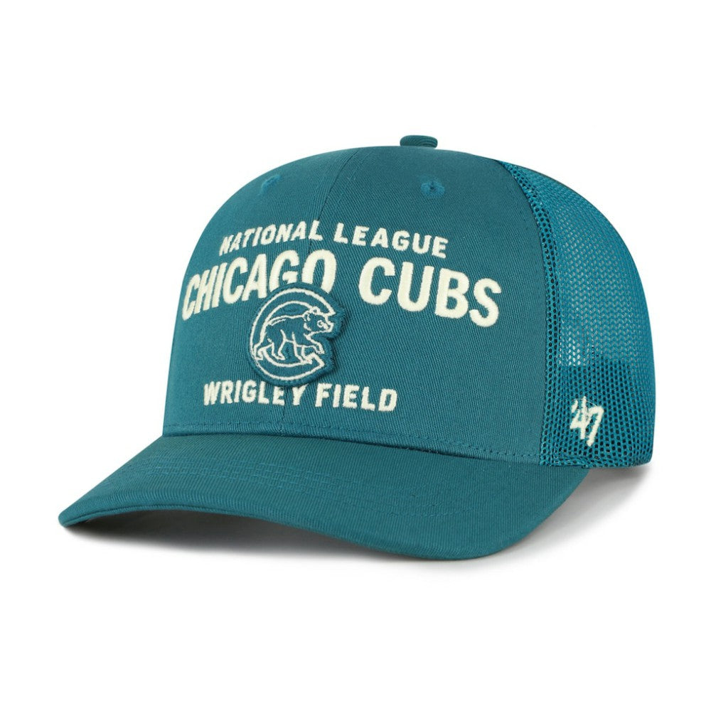 Chicago Cubs Contemporary Hitch Adjustable Trucker Hat Teal