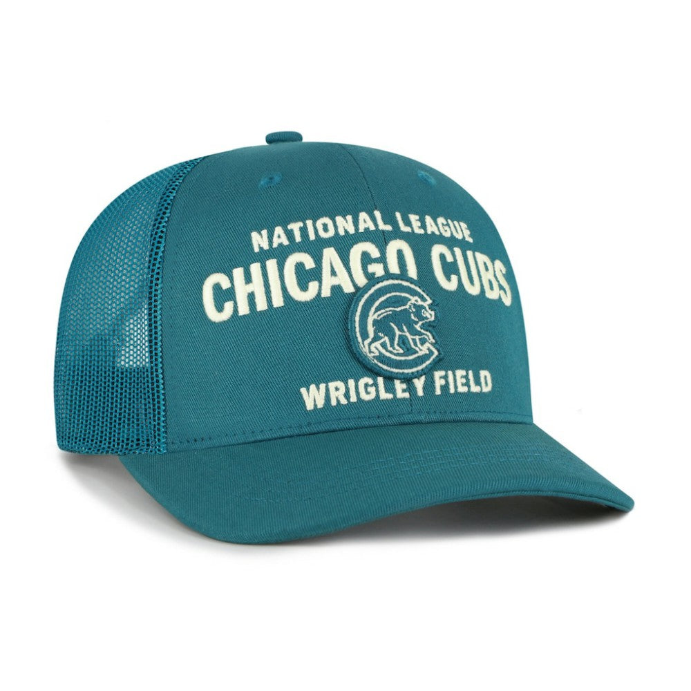 Chicago Cubs Contemporary Hitch Adjustable Trucker Hat Teal