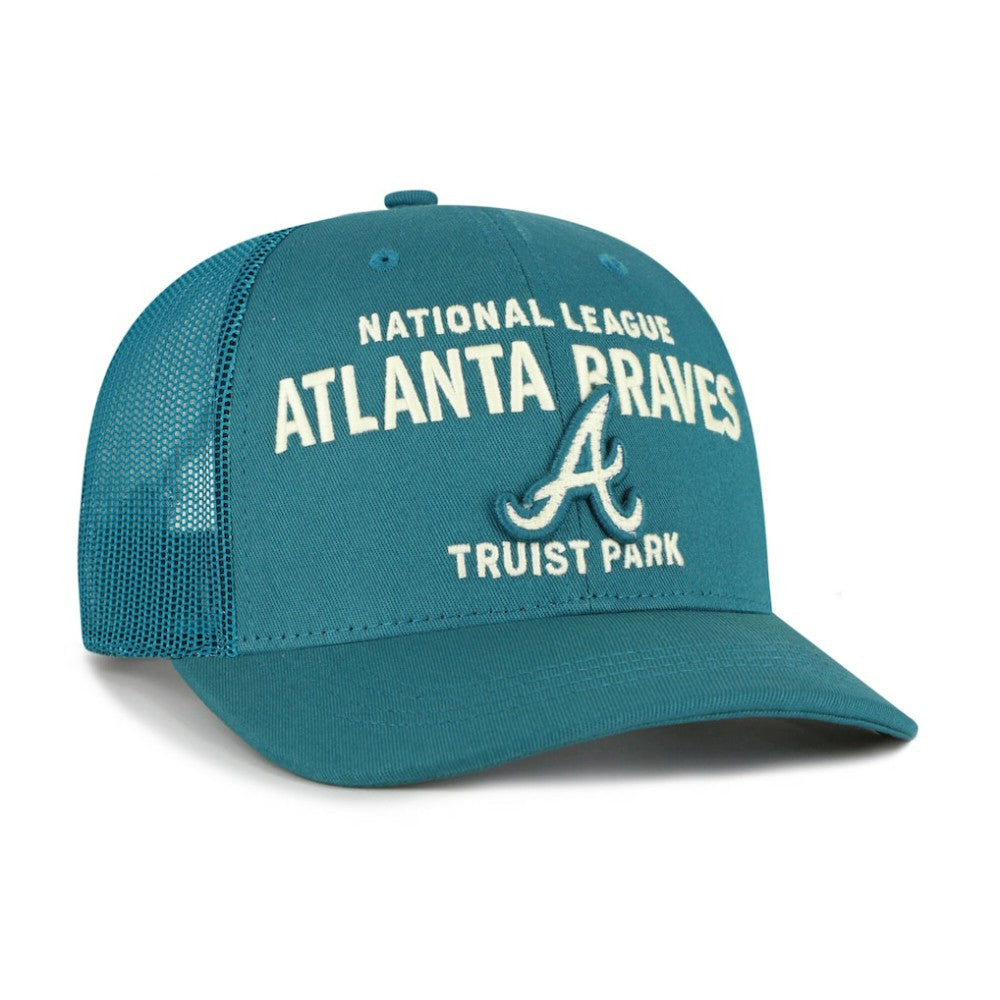 Atlanta Braves Contemporary Hitch Adjustable Trucker Hat Teal