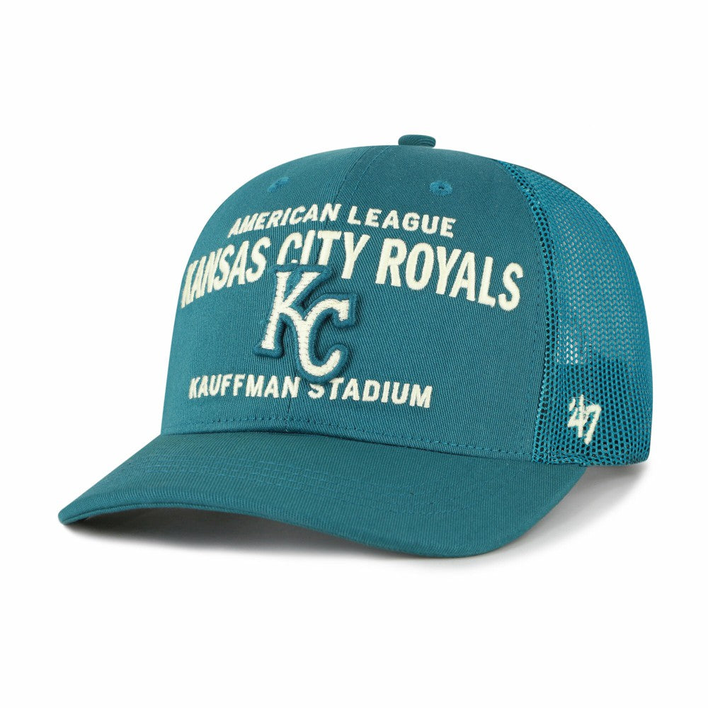 Kansas City Royals Contemporary Hitch Adjustable Trucker Hat Teal
