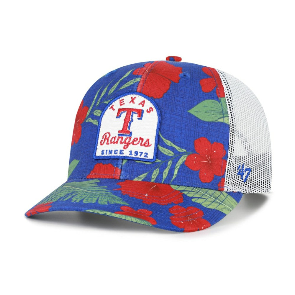 Texas Rangers Beachside Adjustable Trucker Hat Royal