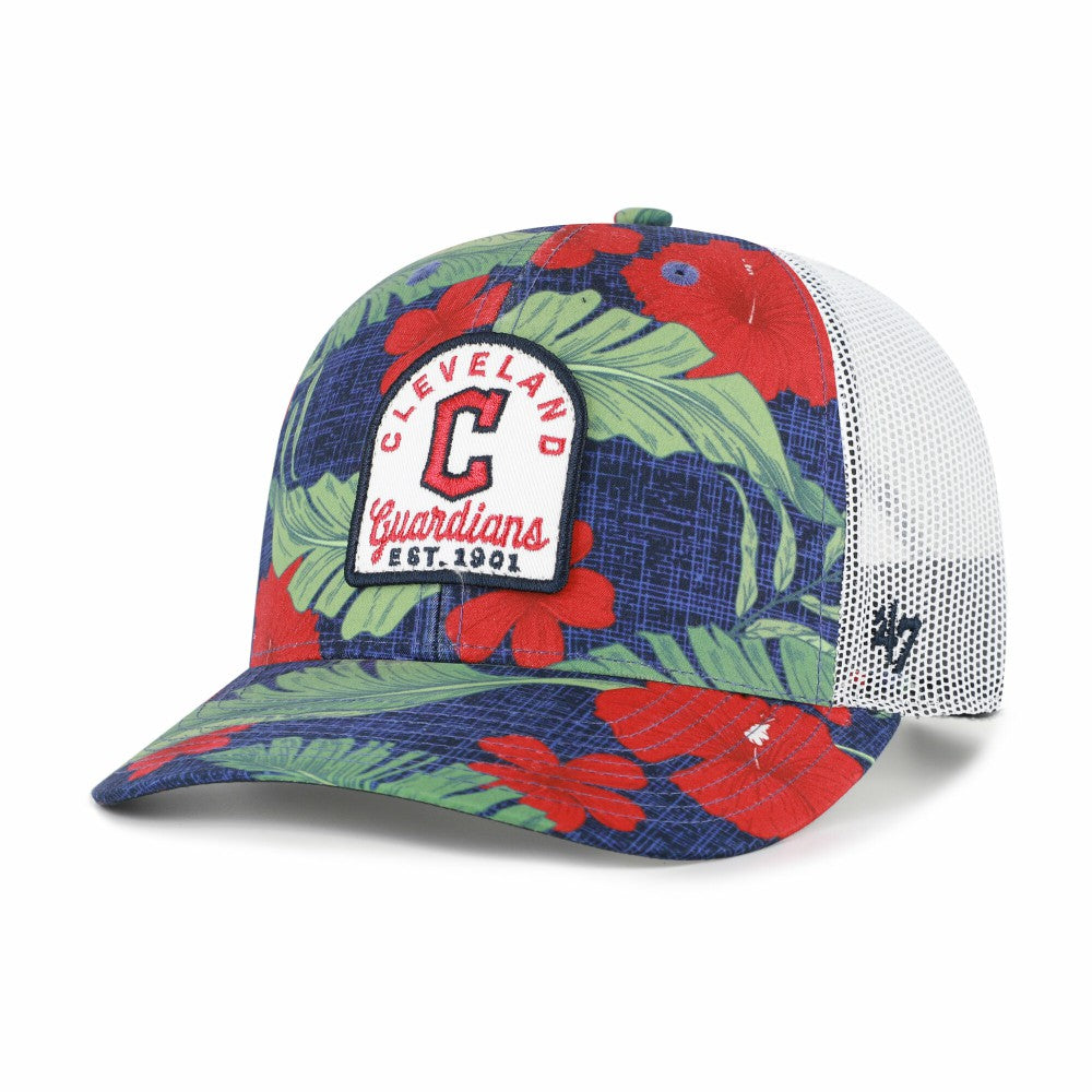 Cleveland Guardians Beachside Adjustable Trucker Hat Navy