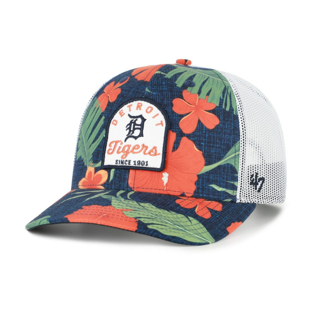 Detroit Tigers Beachside Adjustable Trucker Hat Navy
