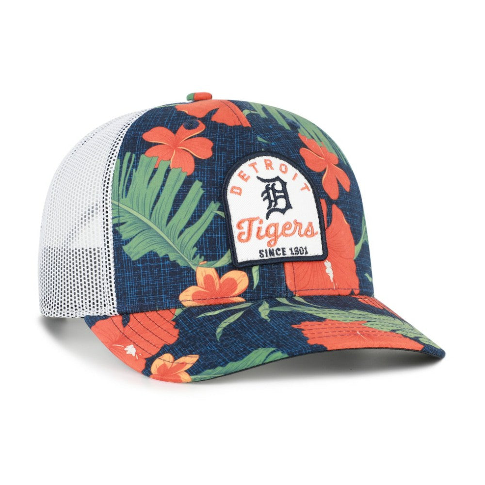 Detroit Tigers Beachside Adjustable Trucker Hat Navy