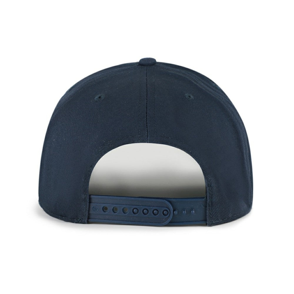 Detroit Tigers Cooperstown Break Wood Suede Hitch Adjustable Hat Navy/Brown