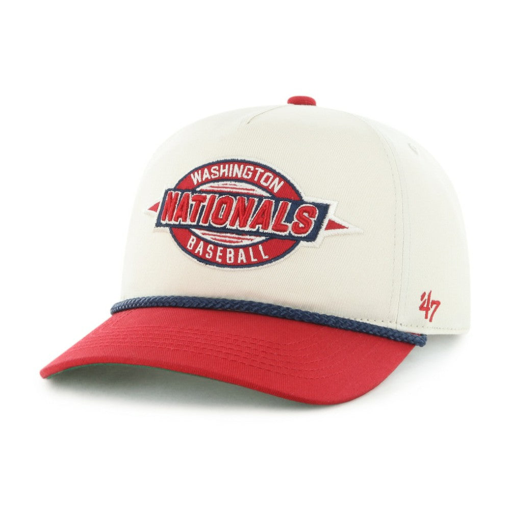 Washington Nationals Frame Out Hitch Adjustable Hat Natural/Red