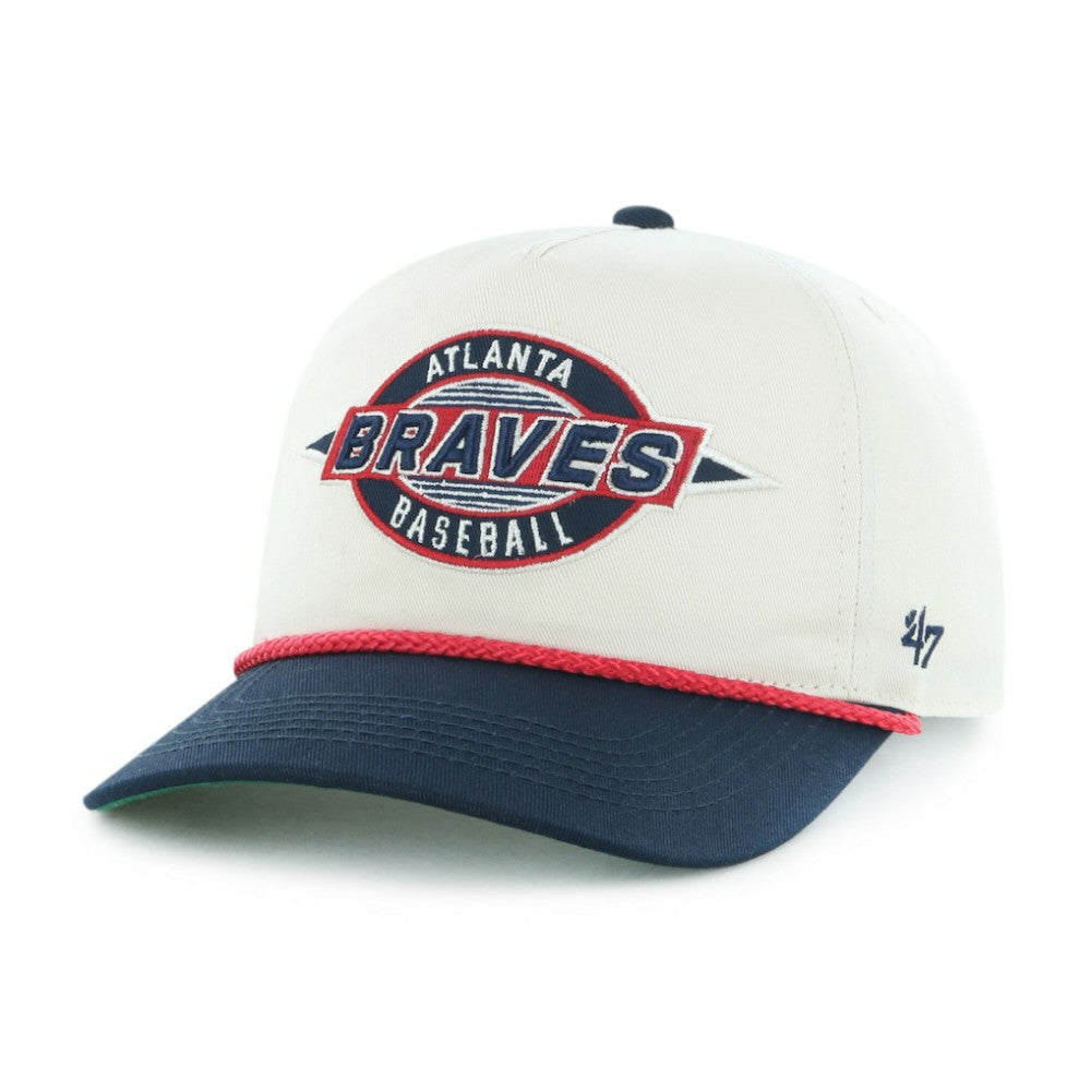 Atlanta Braves Frame Out Hitch Adjustable Hat Natural