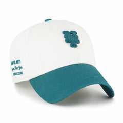 New York Mets Contemporary Tonal Clean Up Adjustable Hat White/Teal