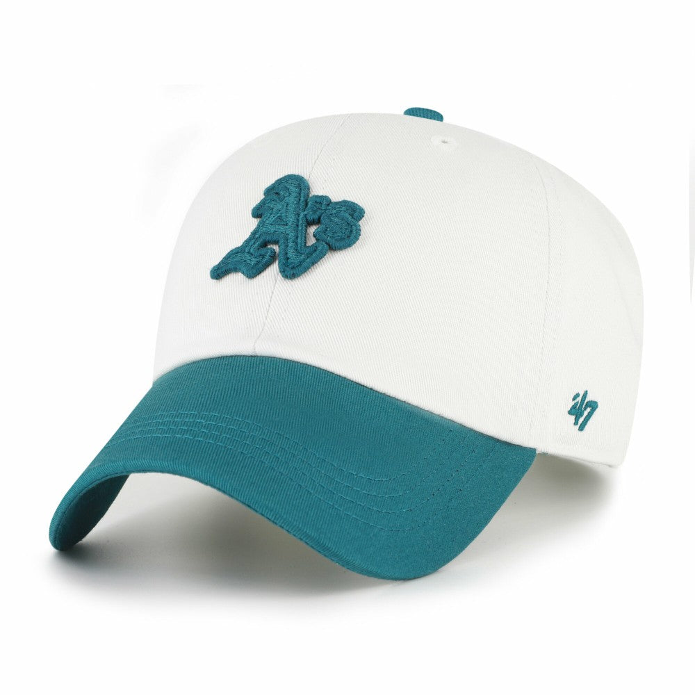Athletics Contemporary Tonal Clean Up Adjustable Hat White/Teal