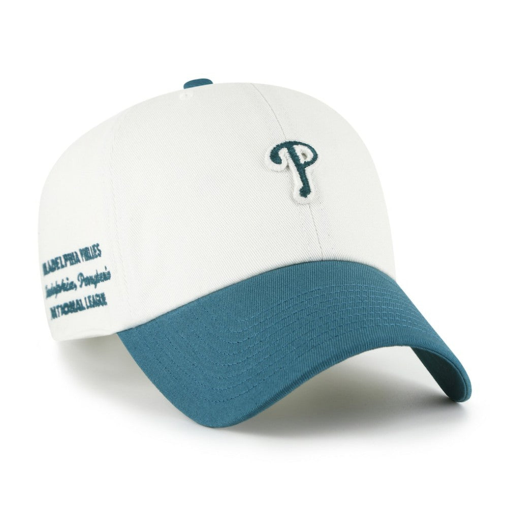 Philadelphia Phillies Contemporary Tonal Clean Up Adjustable Hat White/Teal