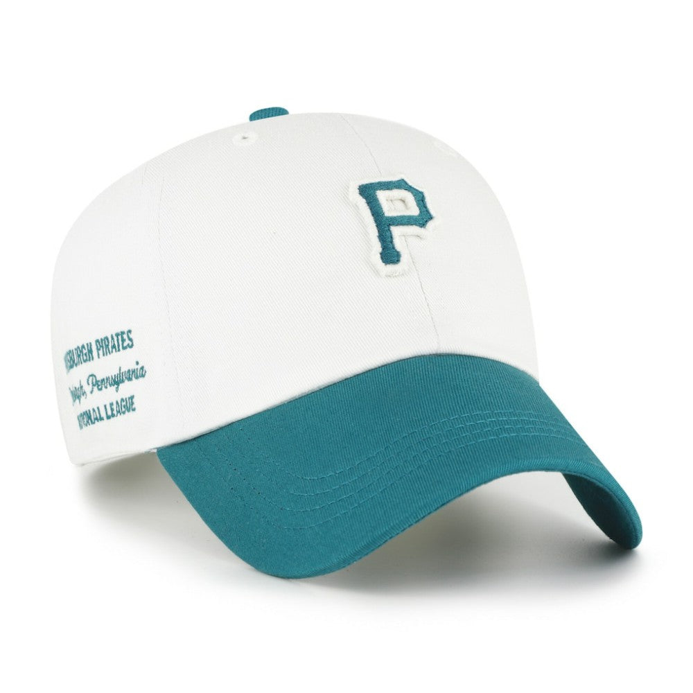 Pittsburgh Pirates Contemporary Tonal Clean Up Adjustable Hat White/Teal