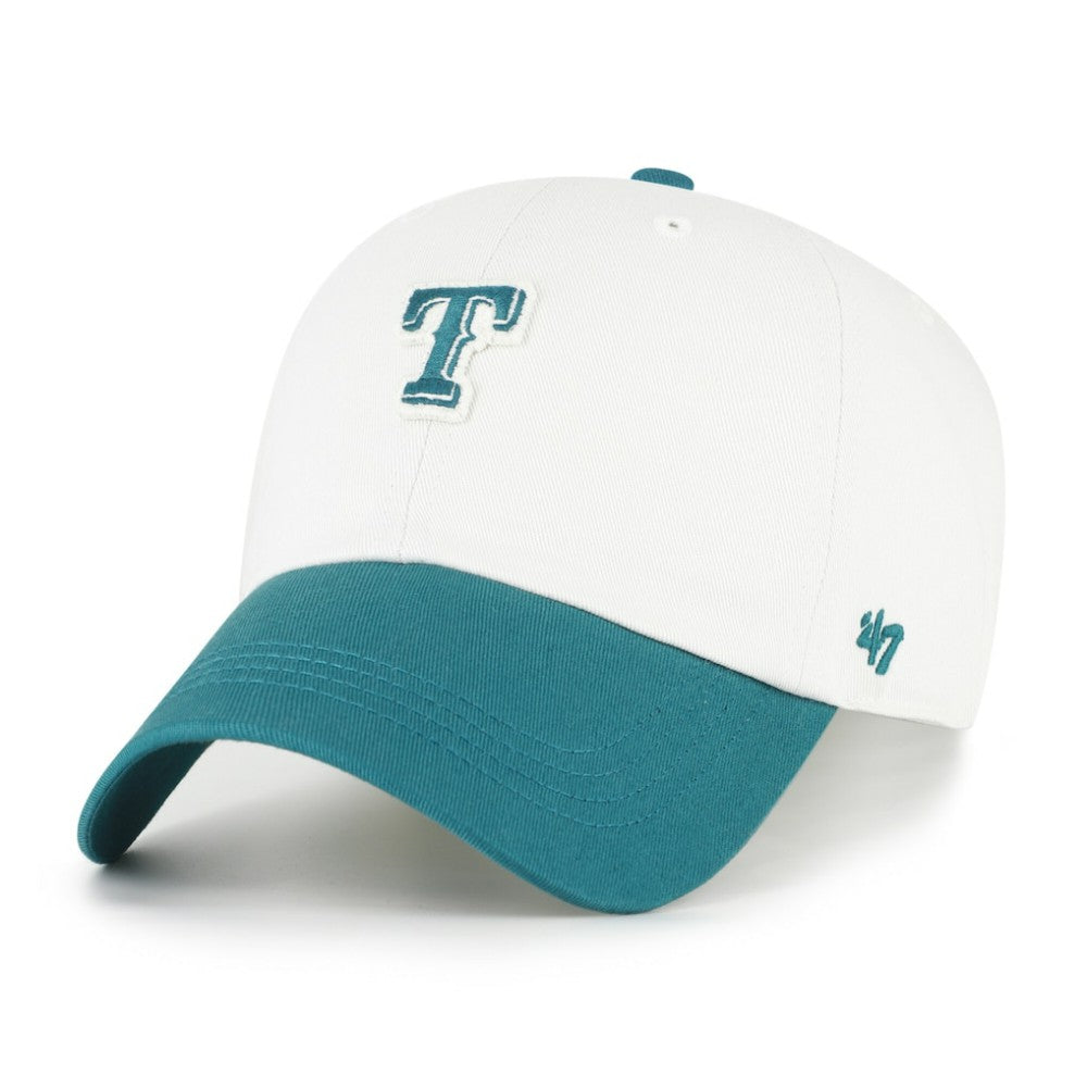 Texas Rangers Contemporary Tonal Clean Up Adjustable Hat White/Teal