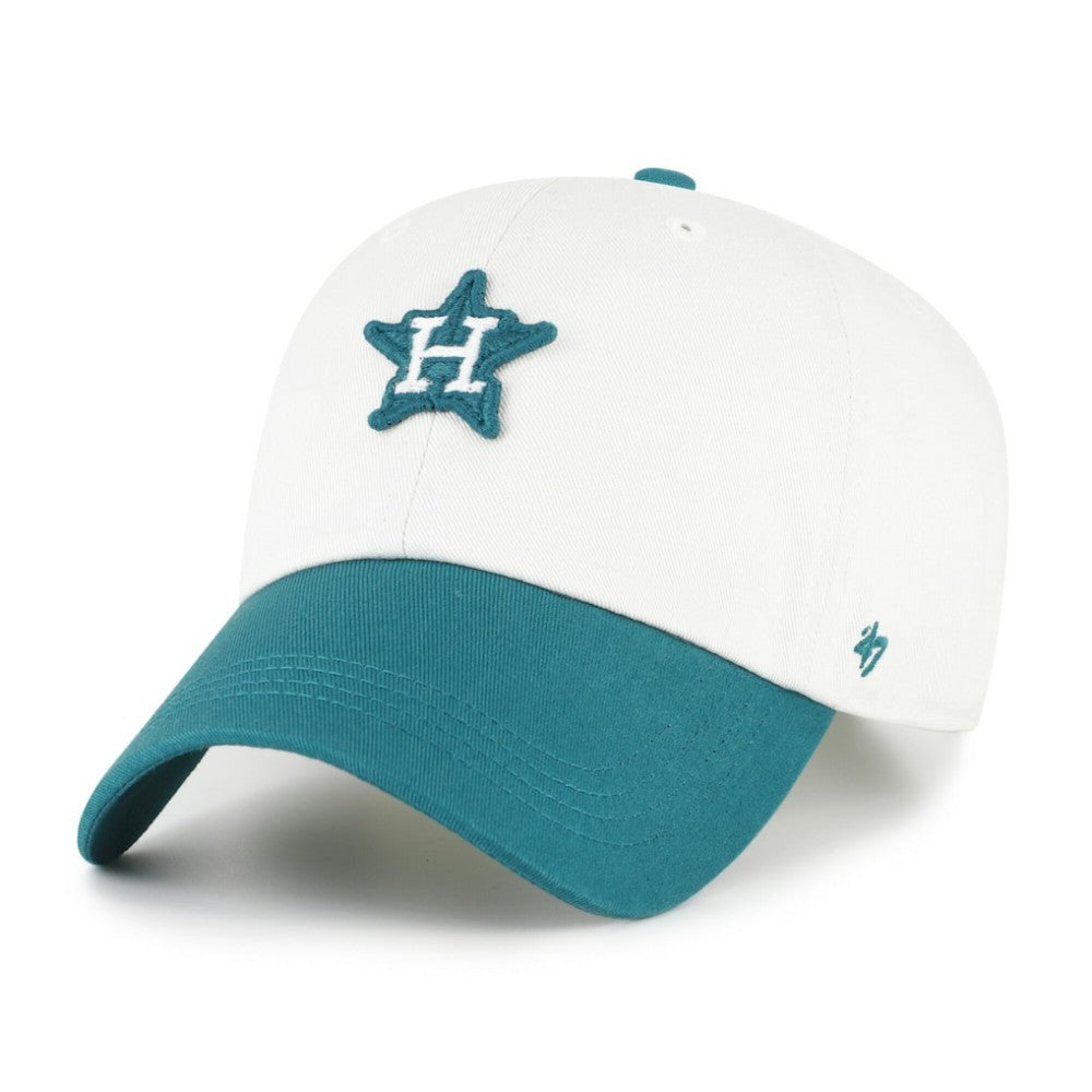 Houston Astros Contemporary Tonal Clean Up Adjustable Hat White/Teal