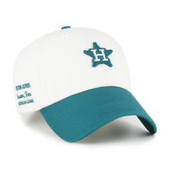 Houston Astros Contemporary Tonal Clean Up Adjustable Hat White/Teal
