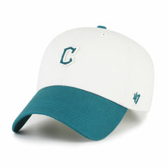 Cleveland Guardians Contemporary Tonal Clean Up Adjustable Hat White/Teal