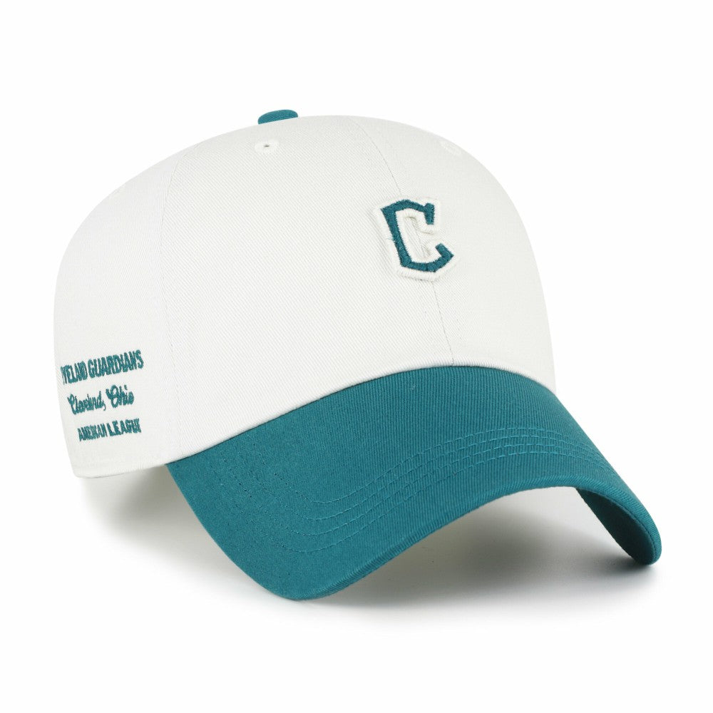 Cleveland Guardians Contemporary Tonal Clean Up Adjustable Hat White/Teal