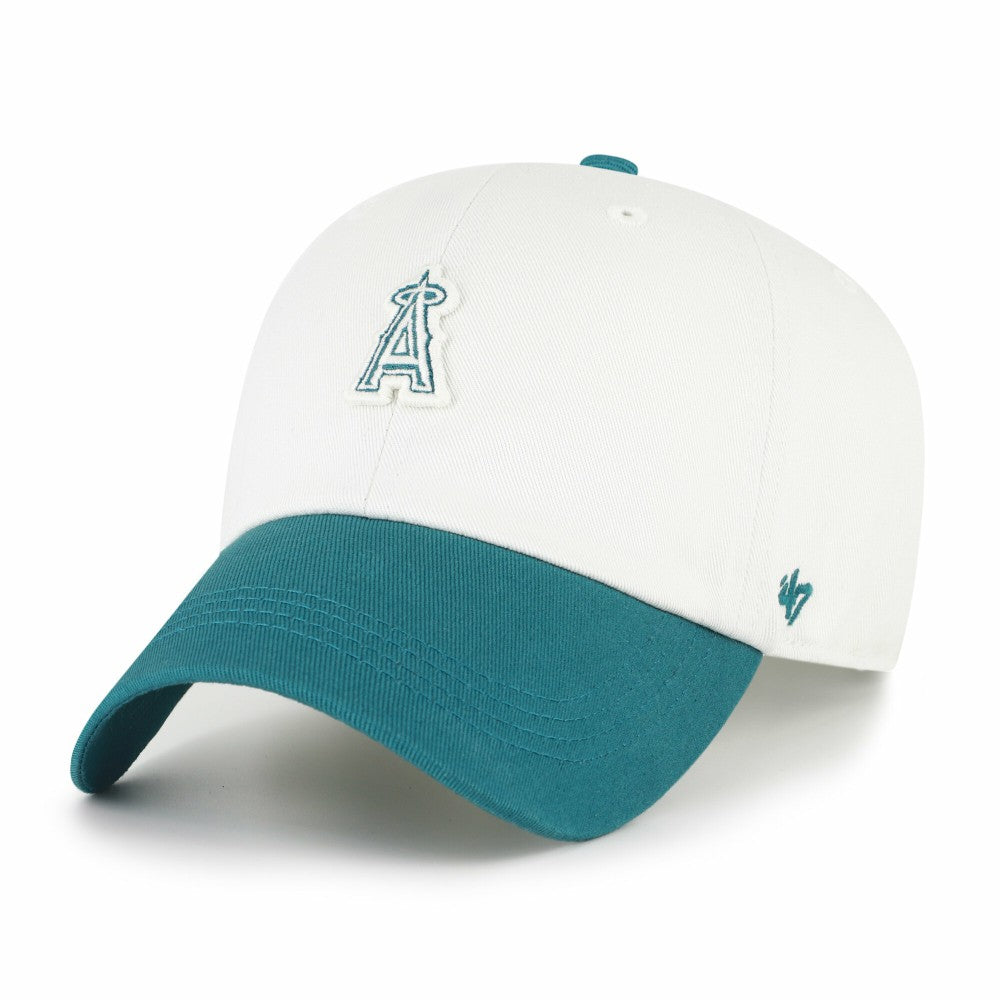Los Angeles Angels Contemporary Tonal Clean Up Adjustable Hat White/Teal